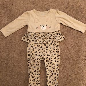 18 month girl cheetah print outfit
